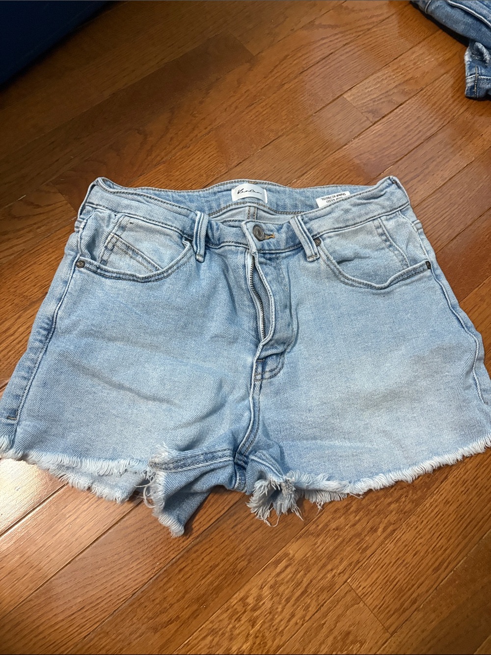 Kancan Light Wash Denim Cutoff Shorts - Women size 9